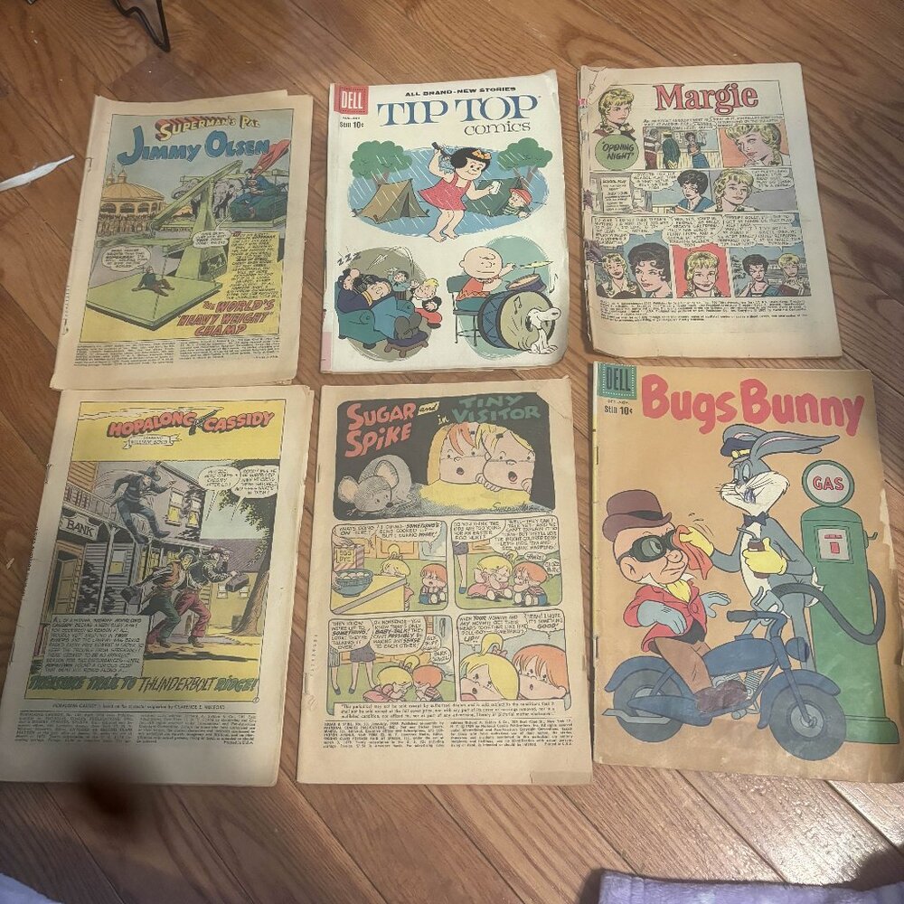 6 Piece 1950-1960 Comic Books